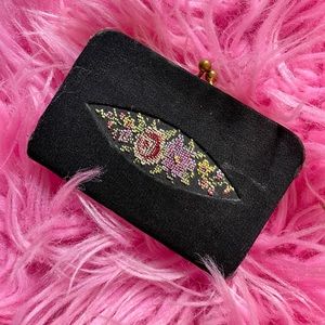 Vintage German Embroidered Coin Purse